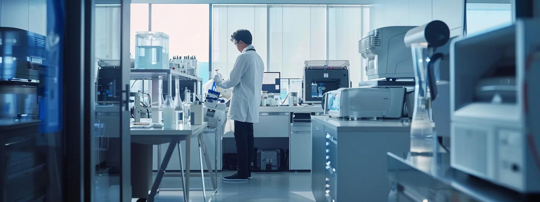 a sleek, modern office equipped with advanced hvac systems features a professional technician performing duct cleaning, surrounded by tools and equipment, while highlighting the importance of maintaining indoor air quality.