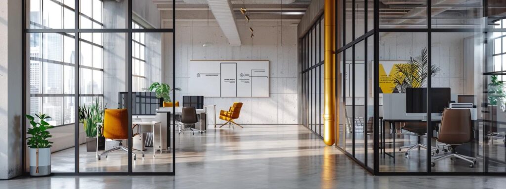 a sleek, modern office showcasing a side-by-side comparison of an energy-efficient furnace and a traditional heating system, with clear infographics illuminating their efficiency ratings and design features against a backdrop of a stylish workspace in savannah.