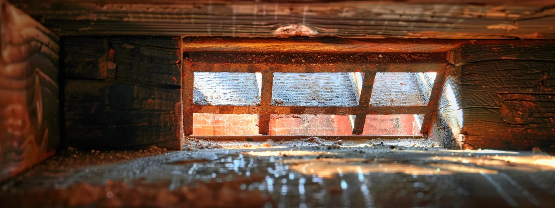 a dusty air duct vent in a savannah home, highlighting the need for duct cleaning to improve indoor air quality.